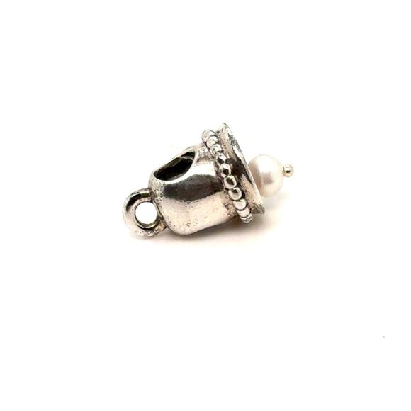 Pandora Pearl Bell Charm - Picture 2 of 6